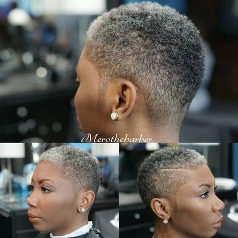A Girl with a Fade Haircut