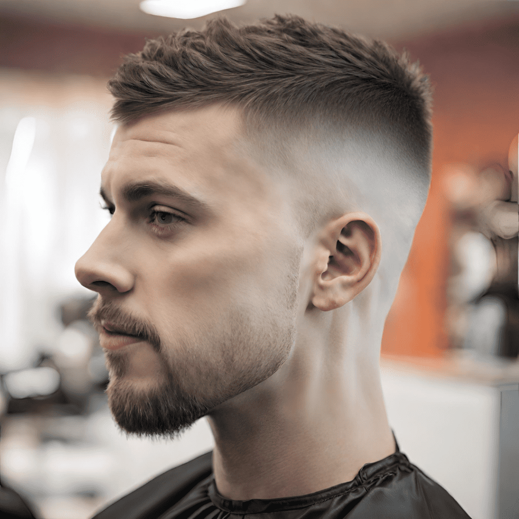 A man with a Fade Haircut 11
