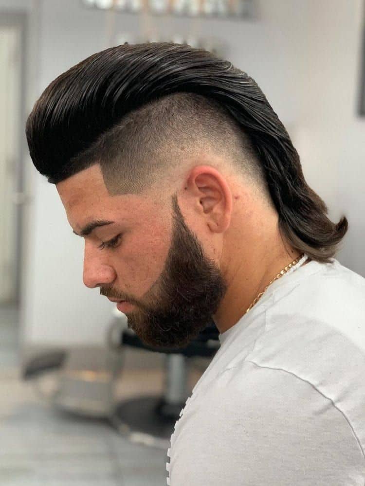 Fade Haircut with Mexican Mullet