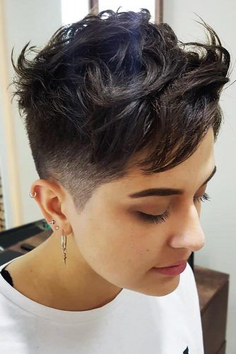 Female Fade Cut - longer hair