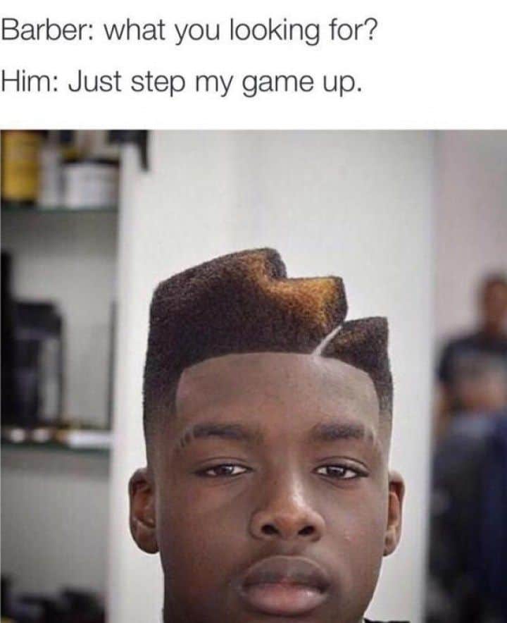 Funny Fade Haircut Meme