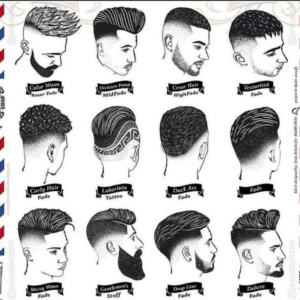 types of fade cut